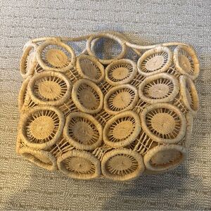 Bujibaja Straw Bag with Circle Handle